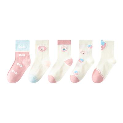 儿童袜子夏季女童棉a类网眼袜