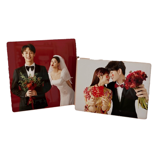 水晶结婚照相框摆台照片定制高级感打印相册婚纱照洗照片