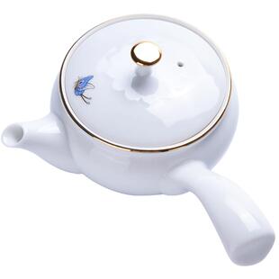 甲馨德化茶壶家用泡茶器过滤茶壶日式简约侧把壶陶瓷功夫茶具配件