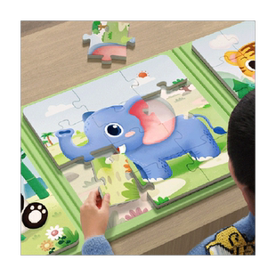 磁性进阶拼图3到6岁幼儿磁力早教宝宝2男孩女孩1以上儿童益智玩具