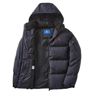 DIVPOLO保罗男士羽绒服带帽可拆卸2025商务休闲外套上衣MN01743C2