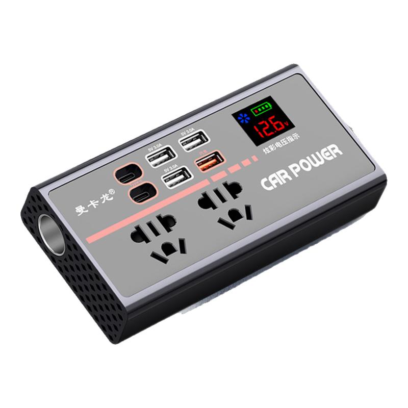汽车用12V24V转220V多功能车载逆变器大功率电源转换器手机充电器