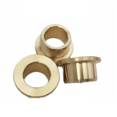 青铜肩型翻边法兰耐磨无油衬套