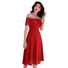 新娘2019结婚新款中长款性感挂脖裙1