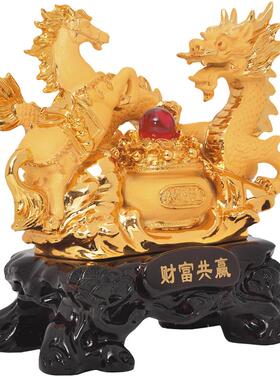 龙马精神公司树脂商务风开业礼品