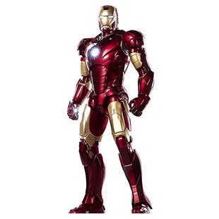 正版中动漫威14寸钢铁侠mk3手办大号发光玩具可动模型摆件礼盒
