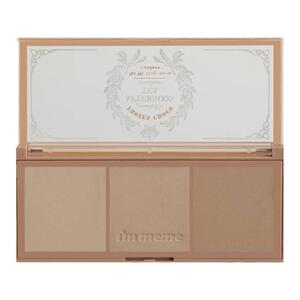 immeme下午茶三色修容盘发际线粉鼻影阴影一体盘修容高光细闪提亮