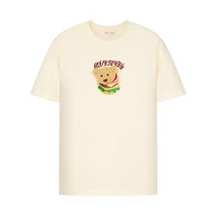 NOISY TEDDY男女同款25夏季新款简约时尚休闲圆领短袖T恤衫舒适童