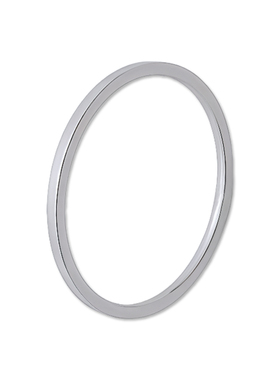 MW18K白金素圈戒指1mm小众高级感