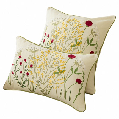 依兮春日限定植物花卉抱枕套