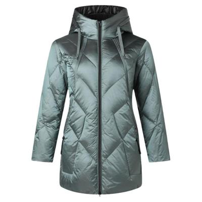 寒布仕商场女士长白鹅绒宽松外套