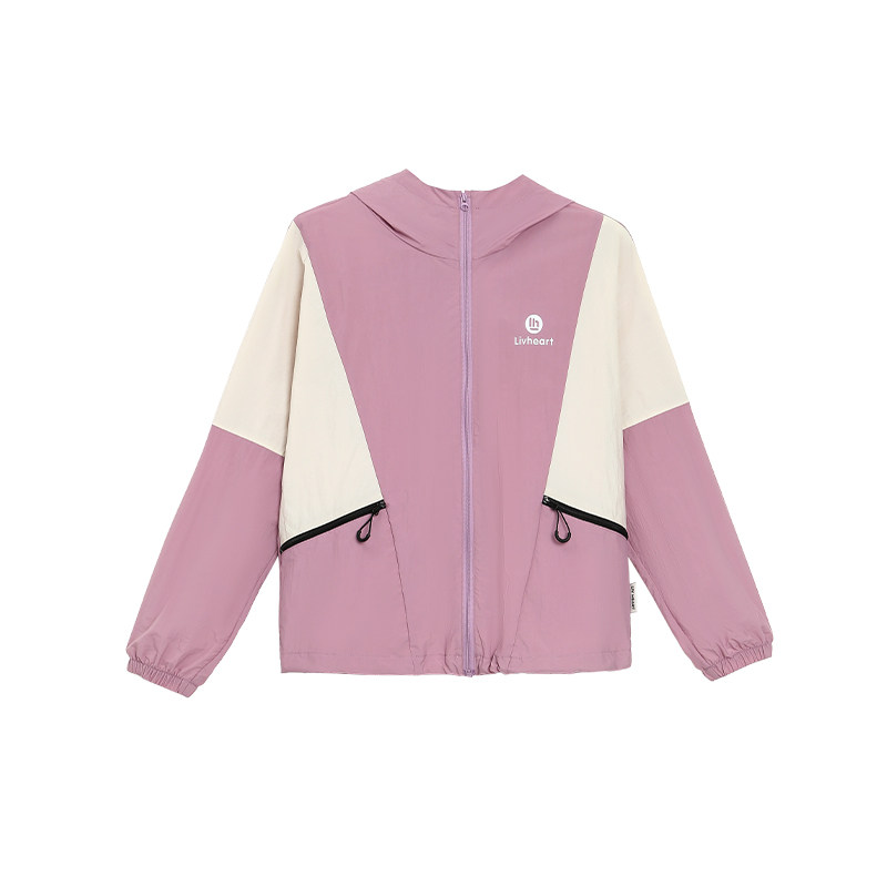日本livheart kids 女大童防晒衣女夏季儿童轻薄防晒服外套女童夏