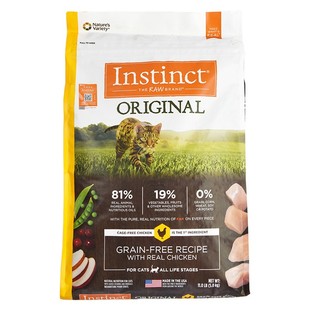 宅猫酱Instinct百利高蛋白猫粮生鲜本能成幼猫天然无谷鸡肉猫主粮
