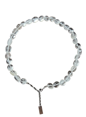 不规则透明白水晶串珠项链手链女轻奢高级感简约锁骨链ins风手链