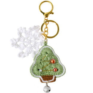 抹茶雪花圣诞树  手作成品挂件 圣诞小礼物钥匙扣创意礼品