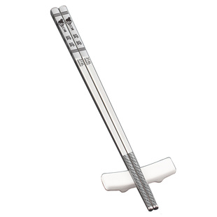 高档316L不锈钢一人一筷称呼筷子卡通家用亲子筷防滑加粗中式筷子