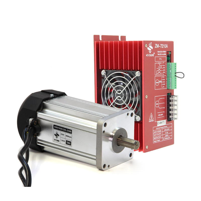 220V高压直流无刷电机驱动套装1.2KW1.8KW2KW马达高速4000/6000转