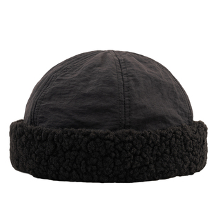 无檐帽子男冬季保暖加厚夹棉羊羔绒雅痞地主帽女无帽檐复古瓜皮帽