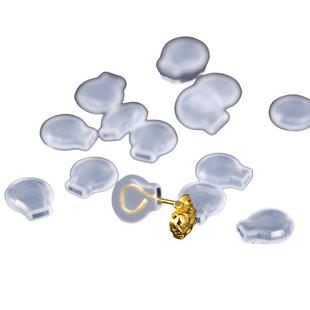 弯钩耳钉固定支撑耳堵垫硅胶软垫配件女防钩发防打滑弯钩款适用垫