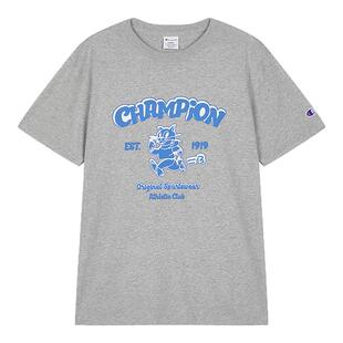 【猫猫系列】Champion冠军T恤女2026夏季新款休闲圆领短袖上衣男