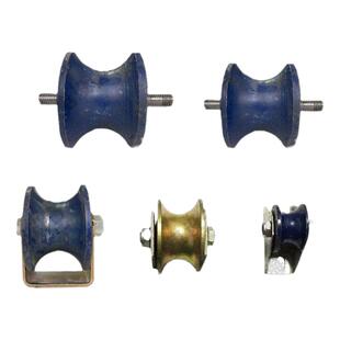 V型角铁U型滑轮铸铁轨道轮H型槽轮推拉大门滑轮单边重型导轨轮子