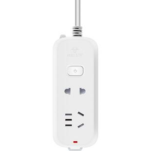 公牛迷你插座家用充电源延长线带开关小型拖线板插板带线排插线板