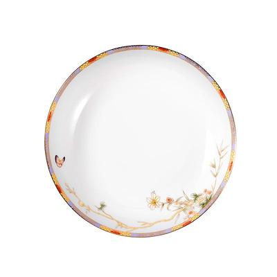 隆达骨瓷圆形国风高级感盘子高温