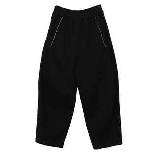 MOVEUP幻走2025冬季新款加厚加绒卫裤松紧腰弯刀裤休闲直筒裤女