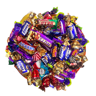 5斤俄罗斯糖果风味巧克力混合年货喜糖紫皮糖零食官方旗舰店结婚