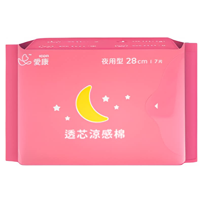 台湾爱康夏季草本凉感卫生巾夜用