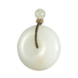 玉说和田玉平安扣吊坠男女款玉坠羊脂玉怀古玉璧大玉钱玉石挂件