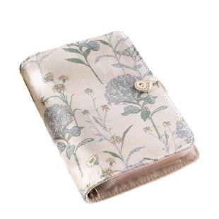 布艺高颜值便捷式零钱包女款2025新款活页存钱本大容量理财收纳册