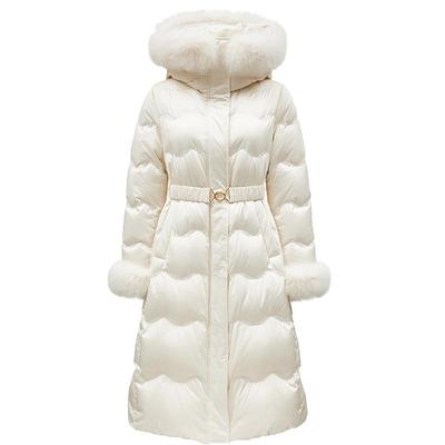 Vero Moda羽绒服秋冬可拆卸狐毛领收腰羽绒服保暖通勤324312005