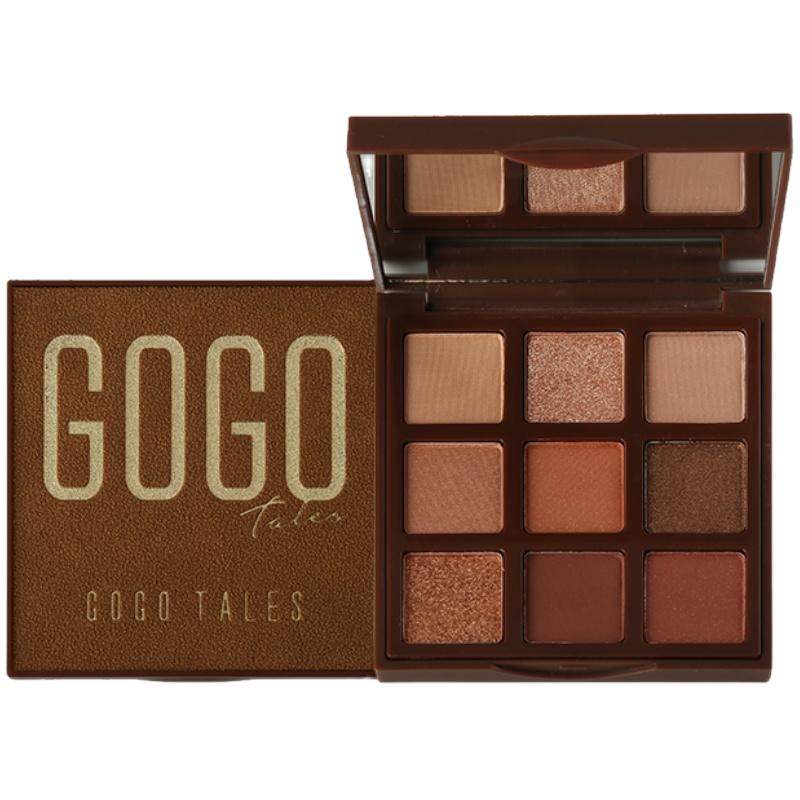gogotales戈戈舞金箔巧克力眼影盘603 613初学者哑光珠大地色学生