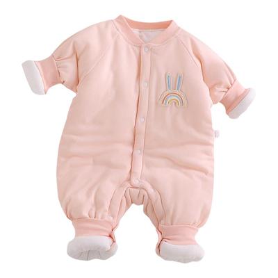 新生婴儿连体衣纯棉衣服贴身冬季
