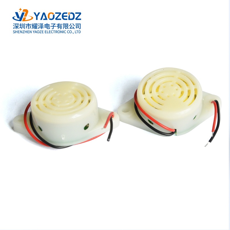 SFM27-II断续声蜂鸣器30*15mm压电式有源蜂鸣器3-24V高分贝报警器