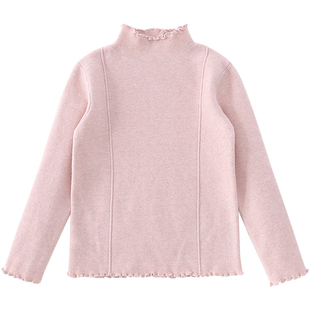 米米哈罗女童高领毛衣冬装2025新款洋气儿童百搭打底衫女孩针织衫