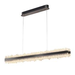 帕莎 餐厅吊灯 意式轻奢高级感饭厅主灯设计师款一字长条餐桌灯饰