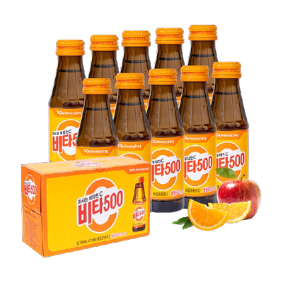 500韩国进口维他命瓶100ml×10瓶