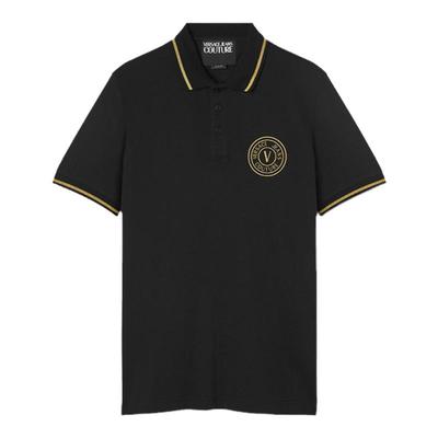 【季末优惠】VERSACE JEANS COUTURE 男士V-Emblem刺绣Polo衫