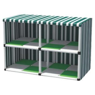 幼儿园体操垫架雨衣收纳架儿童玩具防雨移动推车子架户外收纳柜