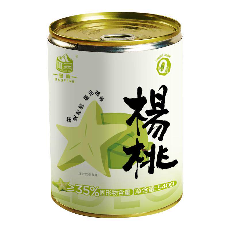 宝峰糖水杨桃罐头540g水果罐水果罐头