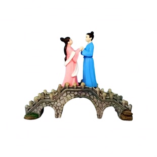 牛郎织女公仔七夕情人节礼物创意古风仕女摆件国潮办公桌面装饰品