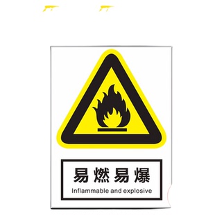 仓库标识牌危险品易燃易爆警示牌消防标识标牌安全生产标语工地施工禁止吸烟提示牌警示标识贴严禁烟火标识牌