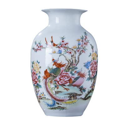 景德镇陶瓷器小花瓶工艺品新中式