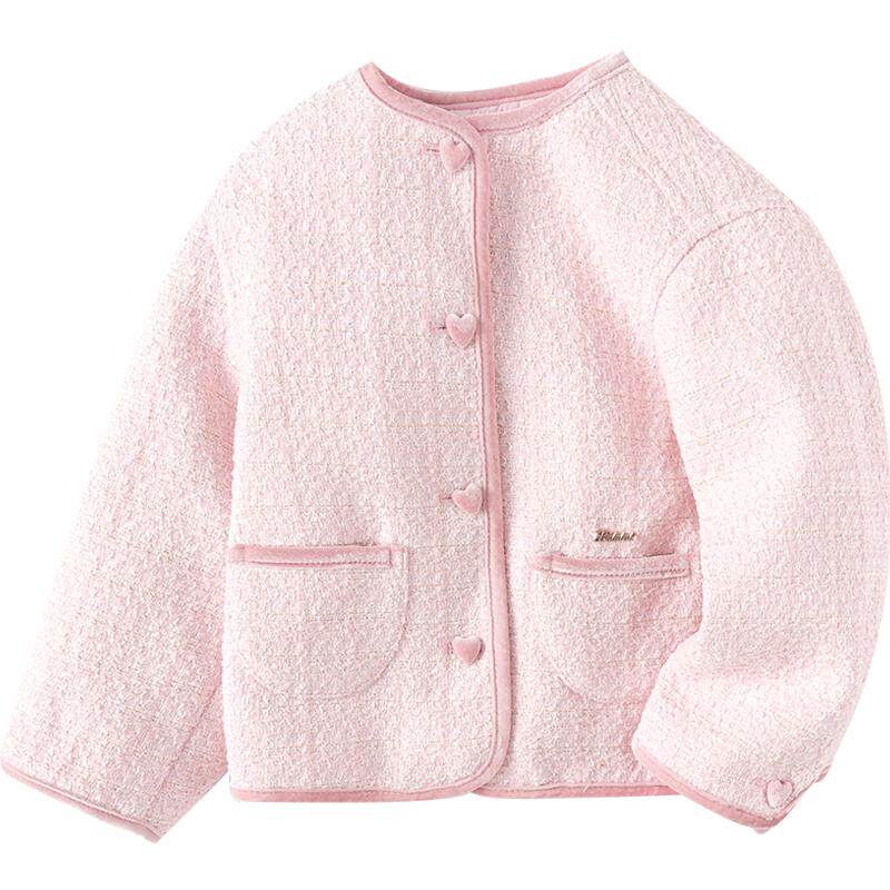 巴拉巴拉女童小香风棉服宝宝外套