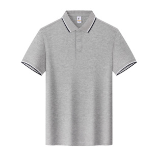 夏季纯棉工作服Polo衫短袖男企业团体服文化衫翻领T恤免费印字