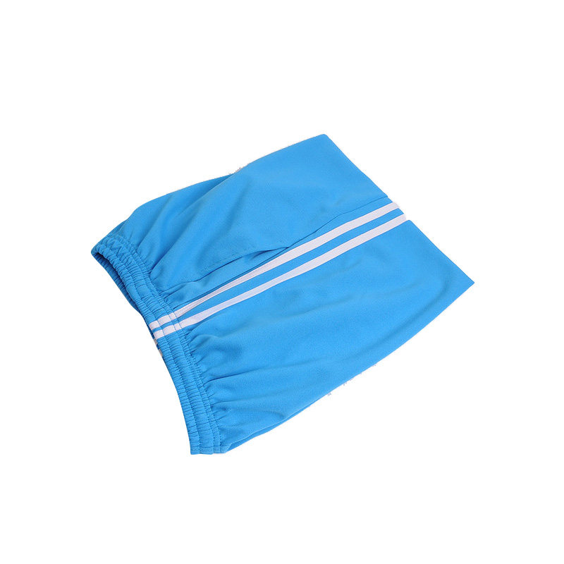 两道杠天蓝色初高中直筒校服裤子