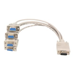 串口232数据线 9针公串口分四串口母 DB9一分四连接线支持定做