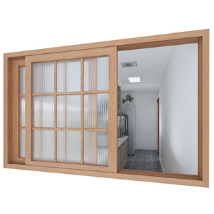 木窗花格定制推拉平开窗原木装饰框架网红提拉窗上翻上下折叠窗